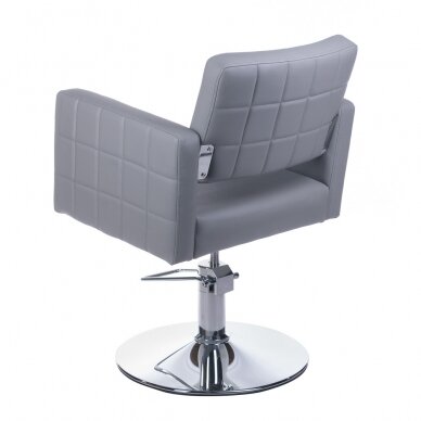 Professional hairdressing chair Ernesto BM-6302, light gray color 3