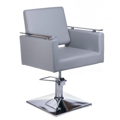 Professional hairdressing chair BH-6333, light grey color