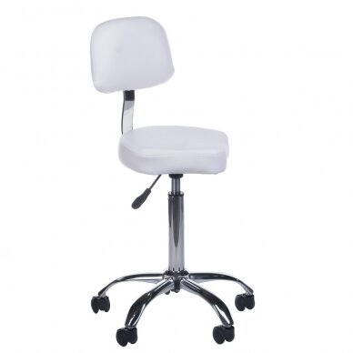 Professional master chair for beauticians and beauty salons BH-7268, white color