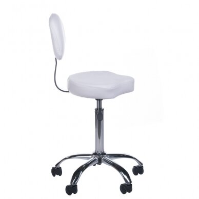 Professional master chair for beauticians and beauty salons BH-7268, white color 2