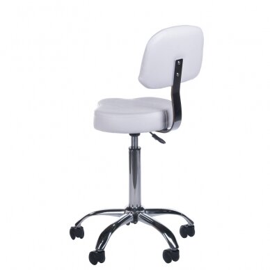 Professional master chair for beauticians and beauty salons BH-7268, white color 3