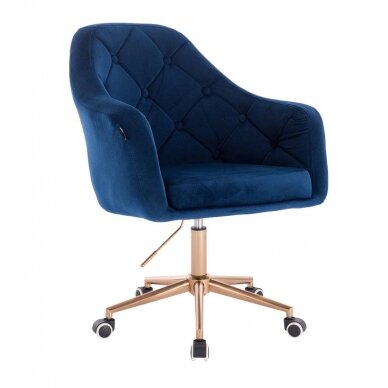 Beauty salons and beauticians stool HR831K dark blue vellum