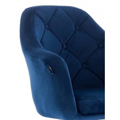 Beauty salons and beauticians stool HR831K dark blue vellum 1