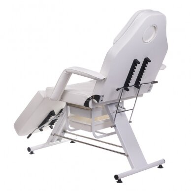 Professional cosmetology chair-bed 262A, white color 7