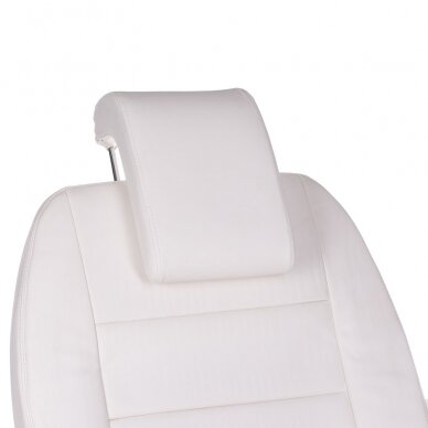 Professional electric recliner-bed for beauticians Bologna BG-228, 3 motors, white color 3