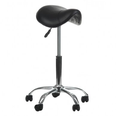 Professional master chair-saddle for beauticians BD-9909, black color 1