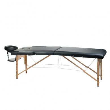 Professional folding massage table BS-523, black color