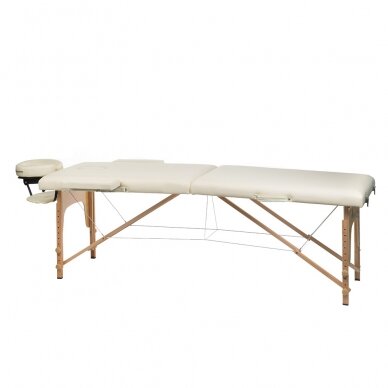 Professional folding massage table BS-523, cream color