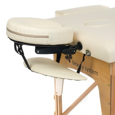 Professional folding massage table BS-523, cream color 4