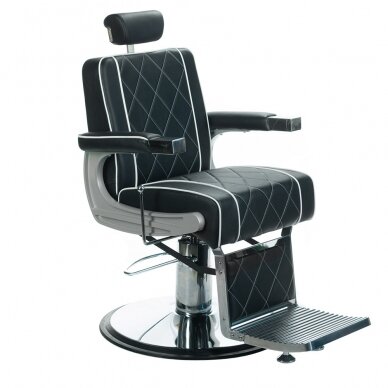 Profesionali barberio kėdė kirpykloms ir grožio salonams ODYS BH-31825M, juodos spalvos