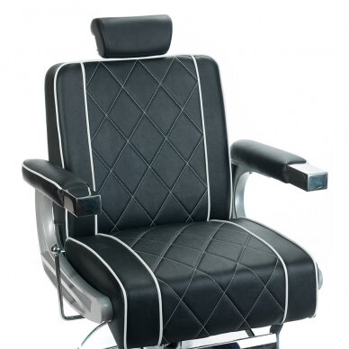 Professional barber chair for hairdressers and beauty salons ODYS BH-31825M, matte black color 1