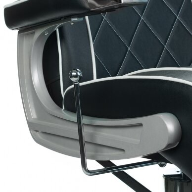 Professional barber chair for hairdressers and beauty salons ODYS BH-31825M, matte black color 4