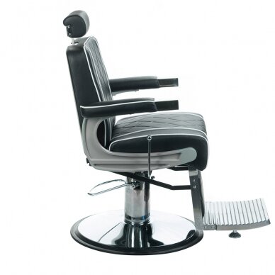 Professional barber chair for hairdressers and beauty salons ODYS BH-31825M, matte black color 6