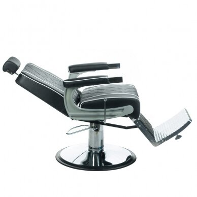 Professional barber chair for hairdressers and beauty salons ODYS BH-31825M, matte black color 7