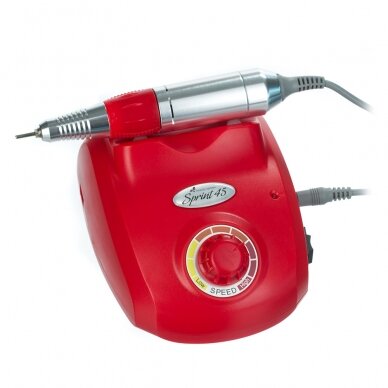 Electric nail cutter for manicure SPRINT45 (10w), red color