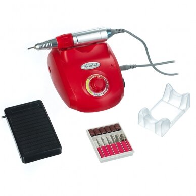 Electric nail cutter for manicure SPRINT45 (10w), red color 1