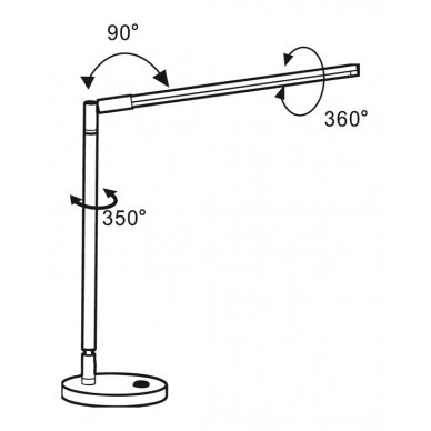 Professional table lamp for manicure work PROMED LTL-749 LED, silver color 4