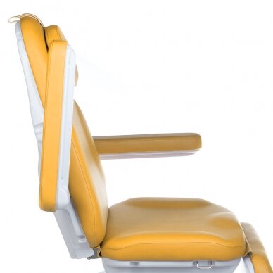 Professional electric recliner-bed for beauticians MODENA BD-8194, 3 motors, yellow color 6