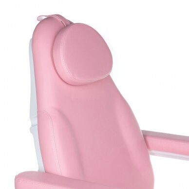 Professional electric recliner-bed for beauticians MODENA BD-8194, 3 motors, pink color 2