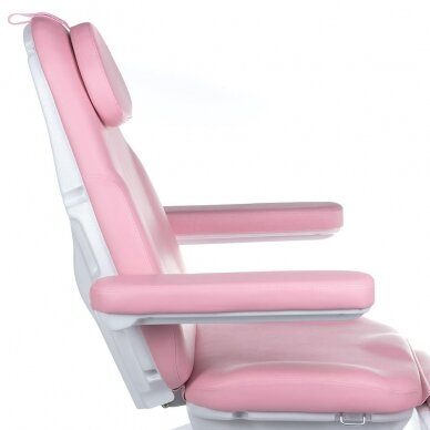 Professional electric recliner-bed for beauticians MODENA BD-8194, 3 motors, pink color 5