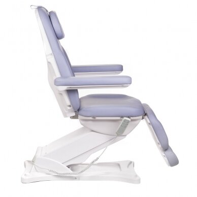 Professional electric recliner-bed for beauticians MODENA BD-8194, 3 motors, purple color 1