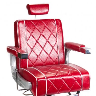 Professional barbers and beauty salons haircut chair ODYS BH-31825M, red color 1