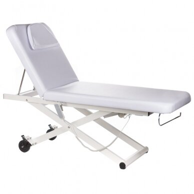 Professional electric massage table BY-1041, 1 motor, white color