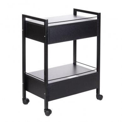 Professional cosmetic trolley BY-7017, black color 1