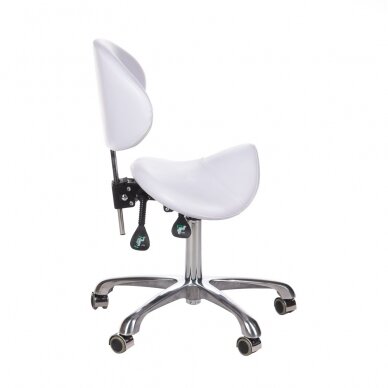 Professional masters chair for beauticians and beauty salons BY-3004, white color 1