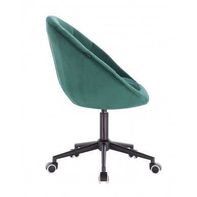 Professional beauty salons and beauticians stool HR8516K, green velor 1