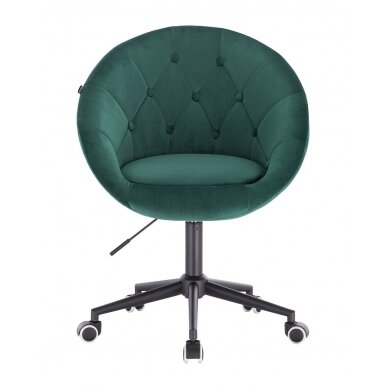 Professional beauty salons and beauticians stool HR8516K, green velor 2