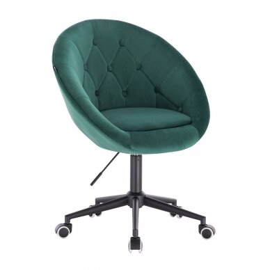 Professional beauty salons and beauticians stool HR8516K, green velor