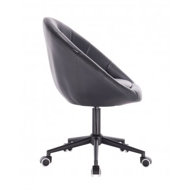 Beauty salons and beauticians stool HC8516K black eco-leather  1