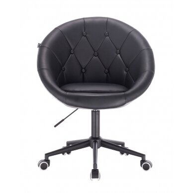 Beauty salons and beauticians stool HC8516K black eco-leather  2