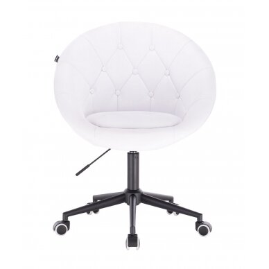 Beauty salons and beauticians stool HC8516K, white eco-leather 1