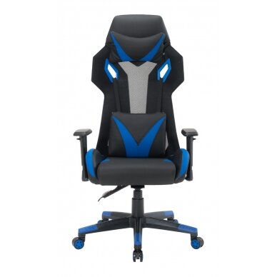 Office and computer gaming chair RACER CorpoComfort BX-5124, black - blue color