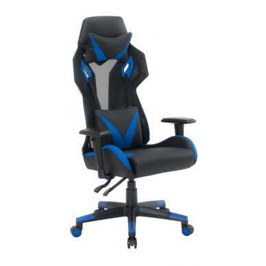 Biuro ir kompiuterinių žaidimų kėdė RACER CorpoComfort BX-5124, juodai - mėlynos spalvos 2