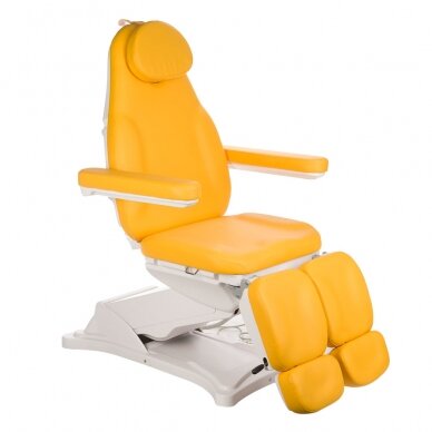 Professional electric podiatry chair for pedicure procedures MODENA PEDI BD-8294, 2 motors, honey color