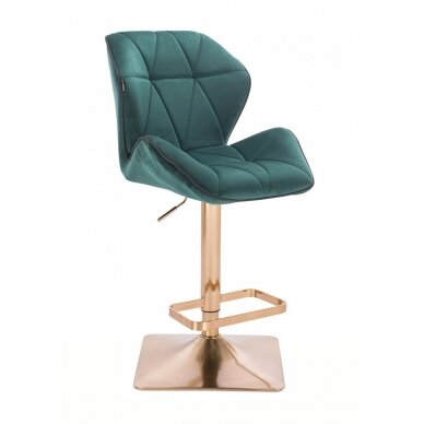 Chair for make-up specialists HR212W, green velor