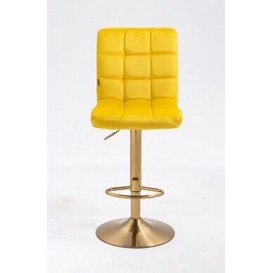 Beauty salons and beauticians stool HR7009W yellow vellum 1