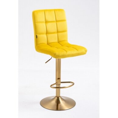 Beauty salons and beauticians stool HR7009W yellow vellum