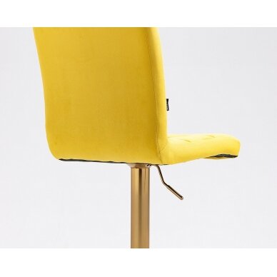 Beauty salons and beauticians stool HR7009W yellow vellum 5