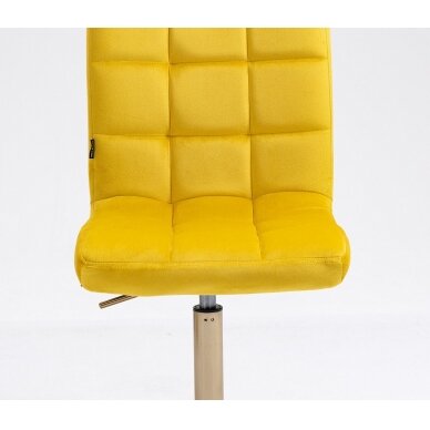 Beauty salons and beauticians stool HR7009K yellow vellum 2