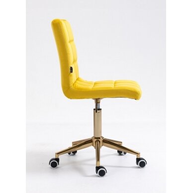 Beauty salons and beauticians stool HR7009K yellow vellum 4