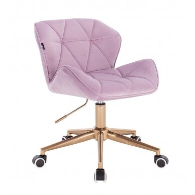 Masters chair for beauticians and beauty salons HR111K, lilac velour