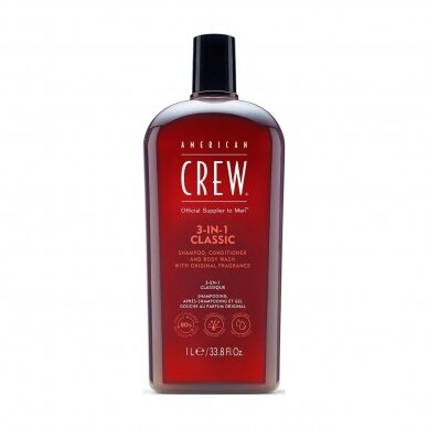 AMERICAN CREW 3-IN-1 shampoo/conditioner/body wash for men 1