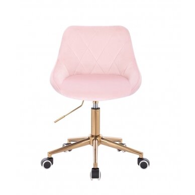 Beauty salons and beauticians stool HR1054K pink vellum 1