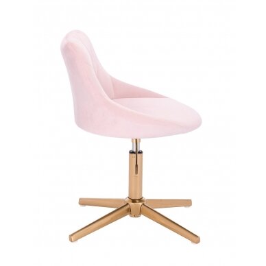 Beauty salons and beauticians stool HR1054CROSS pink vellum 2