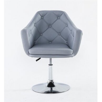 Beauty salons and beauticians stool HC831, gray eco-leather 1