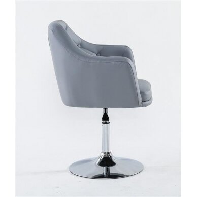 Beauty salons and beauticians stool HC831, gray eco-leather 2